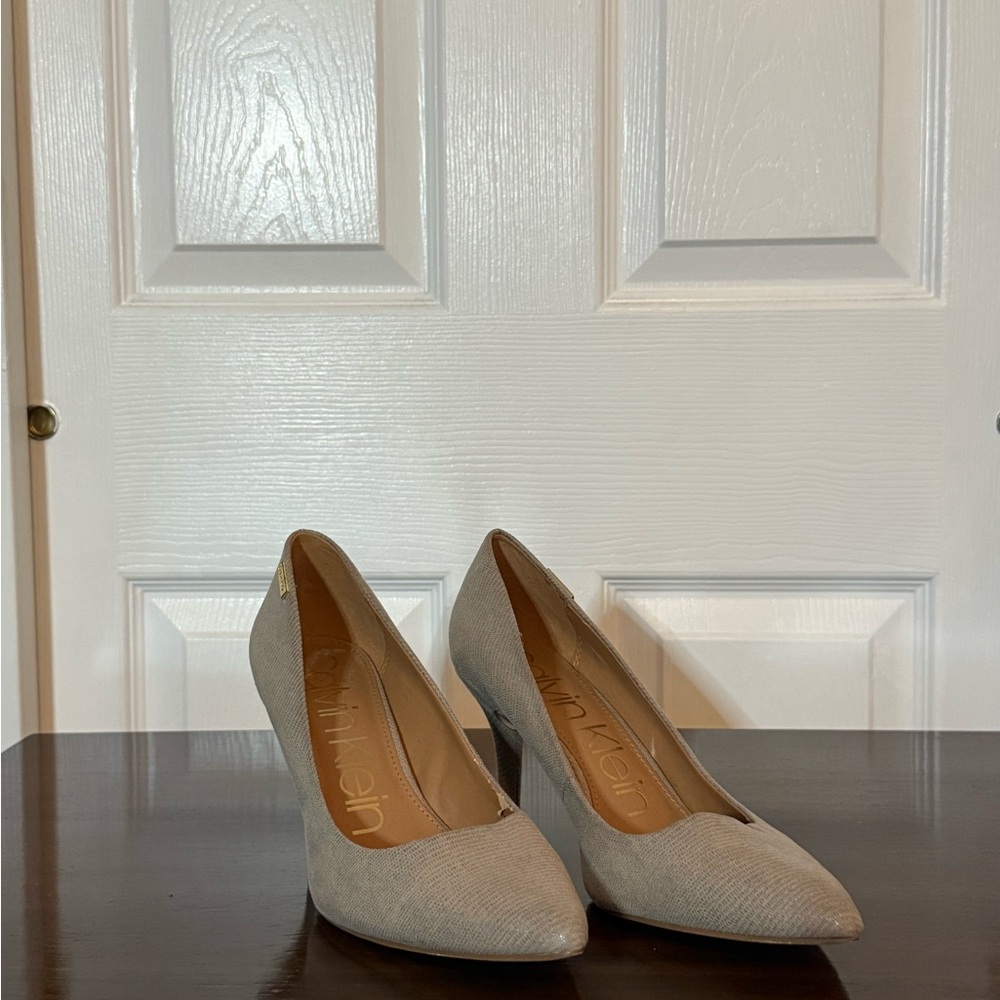 Calvin Klein Women's Beige Heels